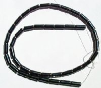 16 inch strand of 10x4mm Hematite Tube Beads